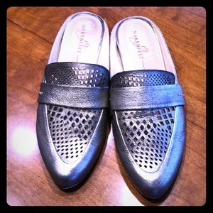 Naked Feet Pewter Slide Ons.
